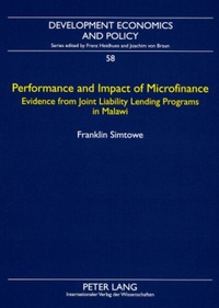Abbildung von: Performance and Impact of Microfinance - Peter Lang Verlag