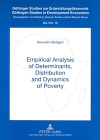 Enlarge image Cover: Empirical Analysis of Determinants, Distribution and Dynamics of Poverty - Peter Lang Verlag