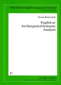 Abbildung von: English «at»: An Integrated Semantic Analysis - Peter Lang Verlag