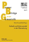 Cover: Aesthetik und Kulturwandel in der Uebersetzung - Peter Lang Verlag