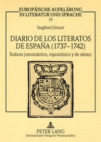 Bild: Diario de los literatos de España (1737-1742) - Peter Lang Verlag