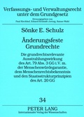 Cover: &Auml;nderungsfeste Grundrechte - Peter Lang Verlag
