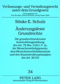 Abbildung von: Änderungsfeste Grundrechte - Peter Lang Verlag