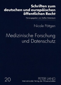 Abbildung von: Medizinische Forschung und Datenschutz - Peter Lang Verlag
