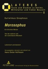 Enlarge image Cover: «Morosophus» - Peter Lang Verlag