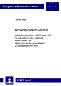 Abbildung von: Umwandlungen im Konzern - Peter Lang Verlag
