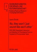 Cover: &laquo;No, they won't 'just sound like each other'&raquo; - Peter Lang Verlag