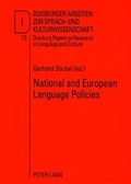 Cover: National and European Language Policies - Peter Lang Verlag