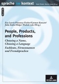 Cover: People, Products, and Professions - Peter Lang Verlag
