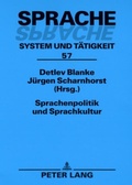 Cover: Sprachenpolitik und Sprachkultur - Peter Lang Verlag