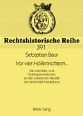 Cover: &laquo;Vor vier H&ouml;llenrichtern&raquo;... - Peter Lang Verlag