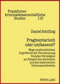 Abbildung von: Fragmentarisch oder umfassend - Peter Lang Verlag