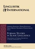 Cover: Formal Studies in Slavic Linguistics - Peter Lang Verlag