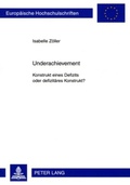 Bild: Underachievement - Peter Lang Verlag