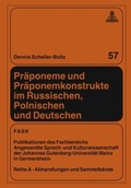 Cover: Praeponeme und Praeponemkonstrukte im Russischen, Polnischen und Deutschen - Peter Lang Verlag