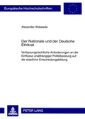 Cover: Der Nationale und der Deutsche Ethikrat - Peter Lang Verlag