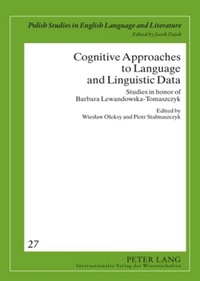 Enlarge image Cover: Cognitive Approaches to Language and Linguistic Data - Peter Lang Verlag