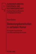 Cover: Bedeutungskonstitution in verbalem Humor - Peter Lang Verlag