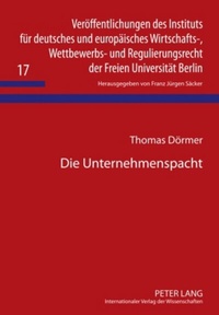 Abbildung von: Die Unternehmenspacht - Peter Lang Verlag