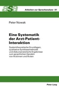 Cover: Eine Systematik der Arzt-Patient-Interaktion - Peter Lang Verlag