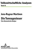 Cover: Die Tonnagesteuer - Peter Lang Verlag