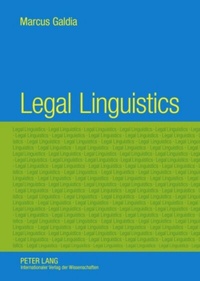 Abbildung von: Legal Linguistics - Peter Lang Verlag