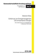 Cover: Einfuehrung von Energiemanagement und erneuerbaren Energien - Peter Lang Verlag