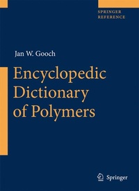 Enlarge image Cover: Encyclopedic Dictionary of Polymers - Springer