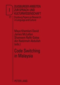 Enlarge image Cover: Code Switching in Malaysia - Peter Lang Verlag