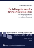 Cover: Gestaltungsformen des Behindertentestamentes - Peter Lang Verlag