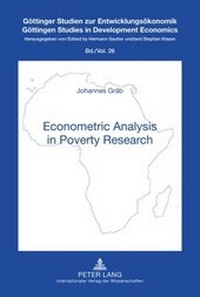 Enlarge image Cover: Econometric Analysis in Poverty Research - Peter Lang Verlag
