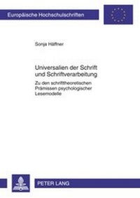 Abbildung von: Universalien der Schrift und Schriftverarbeitung - Peter Lang Verlag