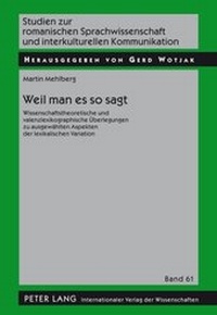 Abbildung von: Weil man es so sagt - Peter Lang Verlag
