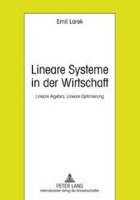 Abbildung von: Lineare Systeme in der Wirtschaft - Peter Lang Verlag