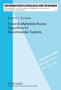 Bild: Towards Metadata-Aware Algorithms for Recommender Systems - Peter Lang Verlag