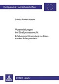 Cover: Vorermittlungen im Strafprozessrecht - Peter Lang Verlag