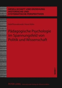 Bild: Paedagogische Psychologie im Spannungsfeld von Politik und Wissenschaft - Peter Lang Verlag