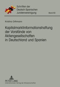 Abbildung von: Kapitalmarktinformationshaftung der Vorstände von Aktiengesellschaften in Deutschland und Spanien - Peter Lang Verlag