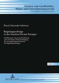 Abbildung von: Regelungsaufträge in der Societas Privata Europea - Peter Lang Verlag