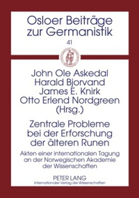 Abbildung von: Zentrale Probleme bei der Erforschung der älteren Runen - Peter Lang Verlag