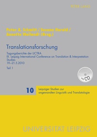 Abbildung von: Translationsforschung - Peter Lang Verlag
