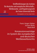 Cover: Konzessionsvertr&auml;ge im System des europ&auml;ischen und deutschen Wettbewerbsrechts - Peter Lang Verlag