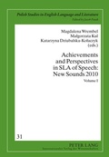 Cover: Achievements and Perspectives in SLA of Speech: New Sounds 2010 - Peter Lang Verlag