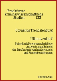 Abbildung von: Ultima ratio? - Peter Lang Verlag