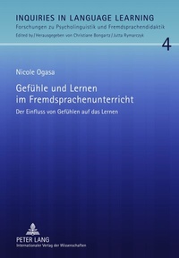 Abbildung von: Gefühle und Lernen im Fremdsprachenunterricht - Peter Lang Verlag