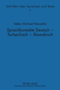 Abbildung von: Sprachkontakte Deutsch - Tschechisch -- Slowakisch - Peter Lang Verlag