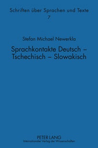 Abbildung von: Sprachkontakte Deutsch - Tschechisch -- Slowakisch - Peter Lang Verlag