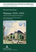 Cover: Weimar 1919-1933 - Peter Lang Verlag