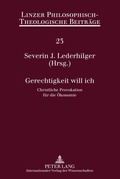 Cover: Gerechtigkeit will ich - Peter Lang Verlag