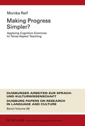 Cover: Making Progress Simpler? - Peter Lang Verlag